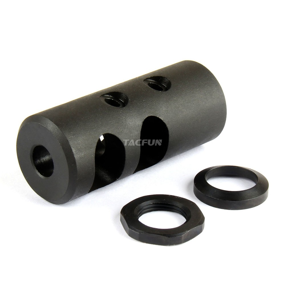 2.1" Short Version Muzzle Brake 1/2x28 TPI for .223 22LR