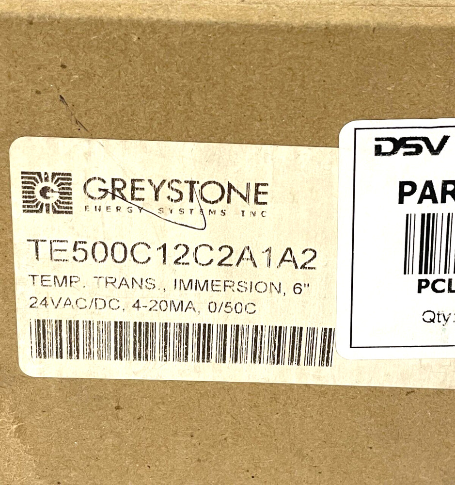GREYSTONE TE500C12C2A1A2 Temperature Transmitter Sensor