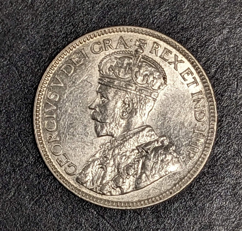 1916 Canada Silver 25 Cents George V
