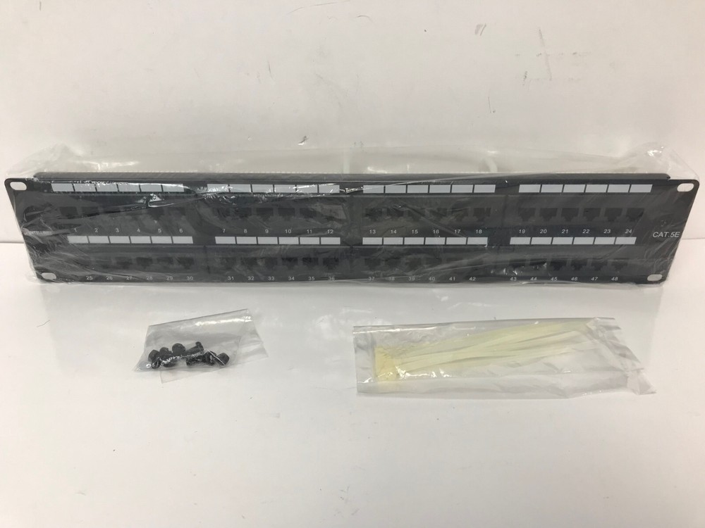 INTELLINET NETWORKS SOLUTIONS P48T-KDA 513579 CATE5E PATCH PANEL 48 PORT UTP 2U