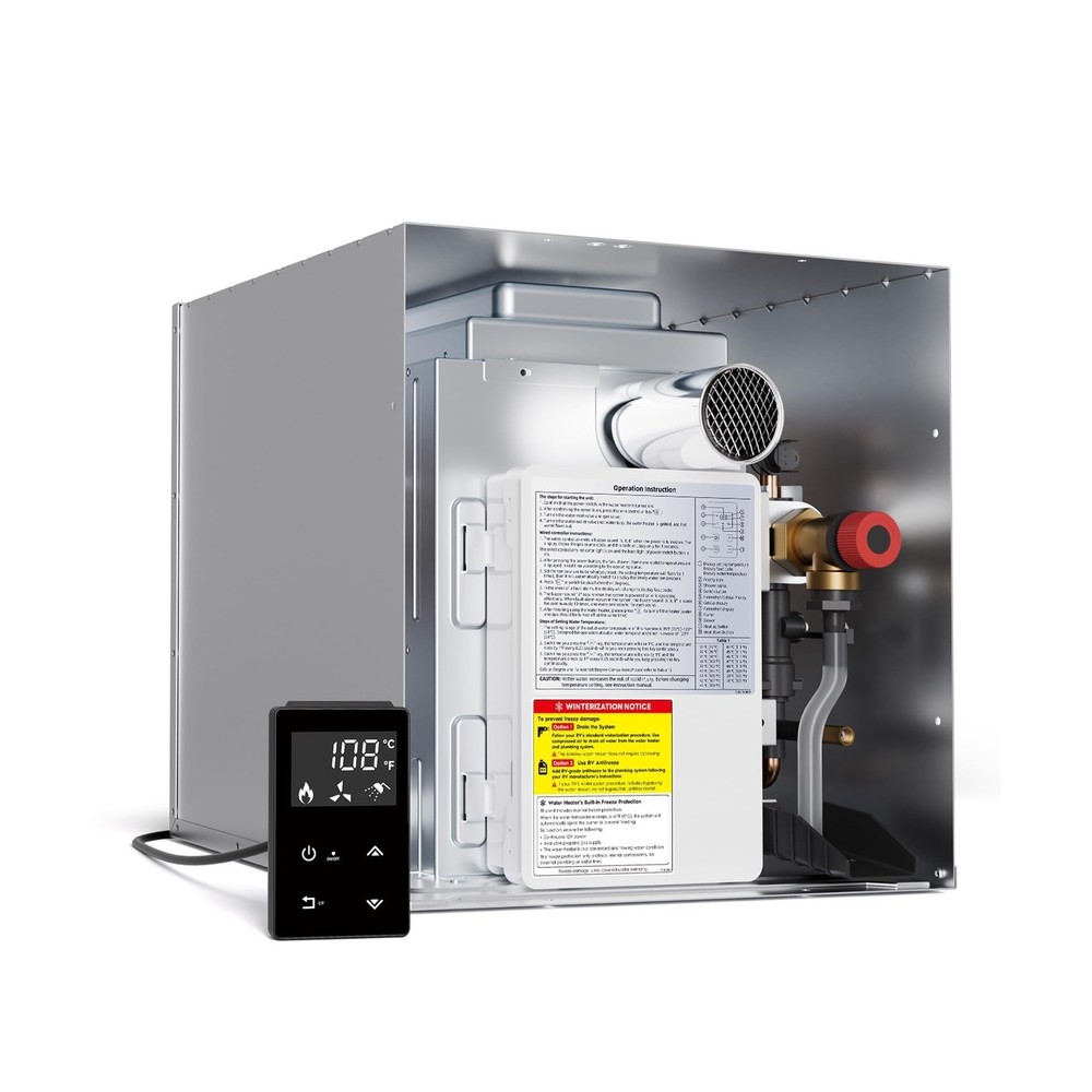 ORBEK ORBEK 60,000 BTU RV Tankless Water Heater, Propane Gas On-Demand Instan...
