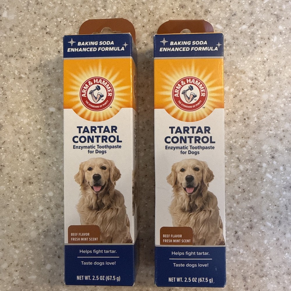 2 Arm & Hammer Tarter Control  Enzymatic Dog Toothpaste, 2.5 oz