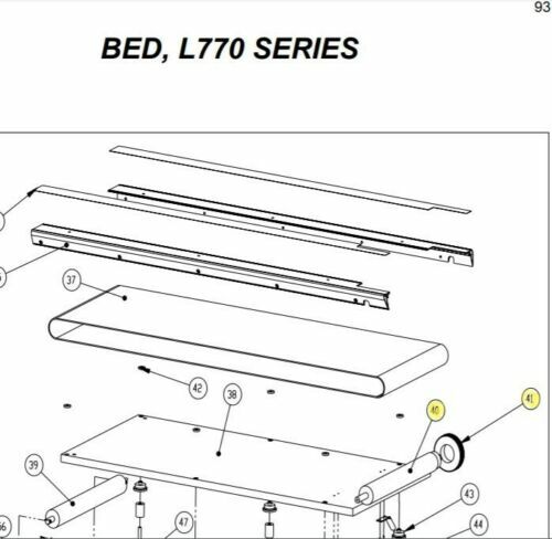 Landice L7 Treadmill Front Roller Tread Mill Rollers *NEW PRECISION BEARINGS*