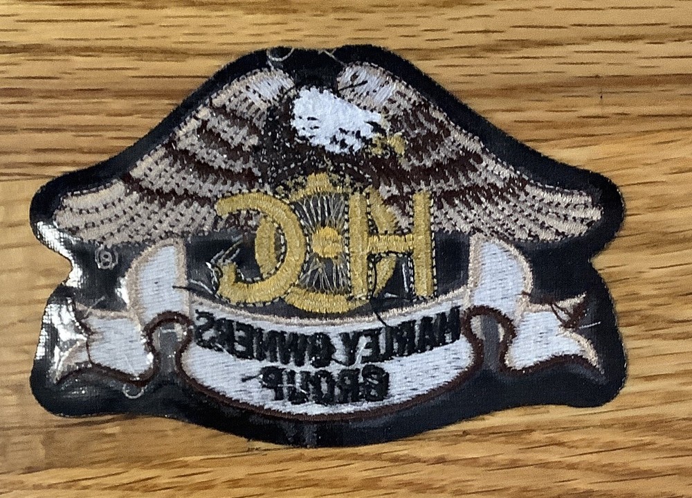 Harley Davidson Harley Owners Group HOG Patch Gold Stitching - Vest - Jacket