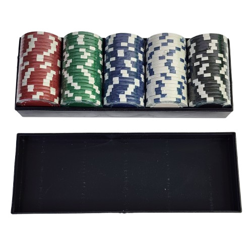 New 100 Professional-grade authentic casino chips With Case