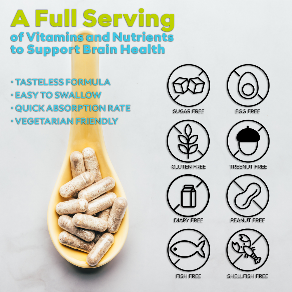 Brainol Advanced Memory & Focus: Supports clarity and concentration (1 Pack)