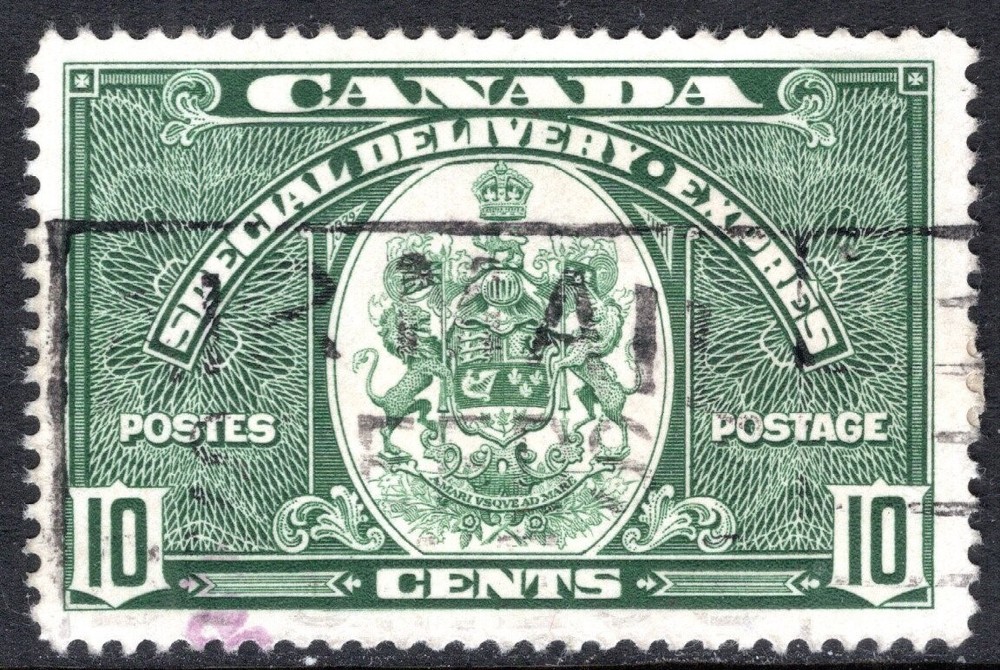 Canada Stamp Scott #E7, 10c, Special Delivery, Used, SCV$3.50