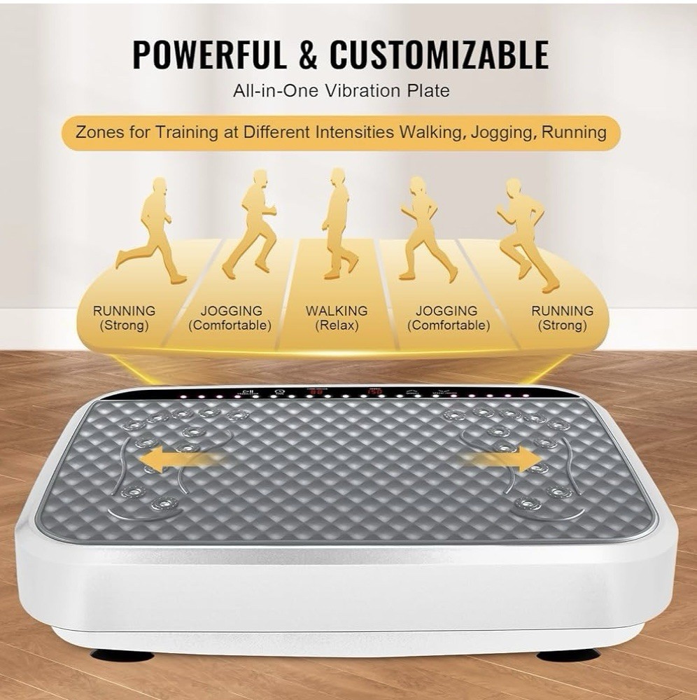 Exercise machine with improved vibration plate 2025