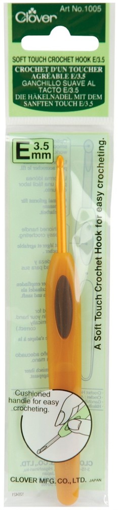 Clover 1005E Soft Touch Crochet Hook-Size E4/3.5mm