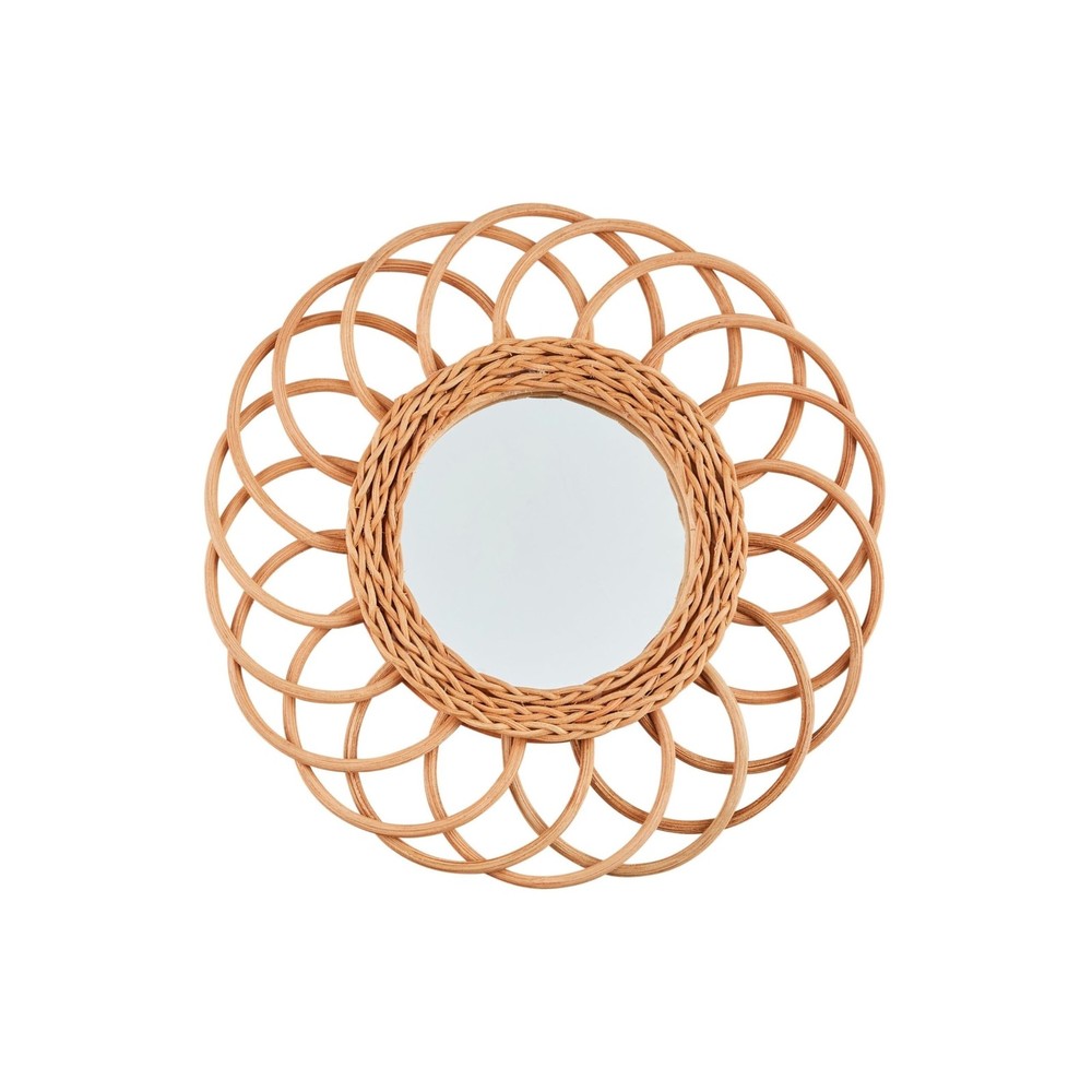 Mud Pie Loop Woven Mirror; 12" Dia