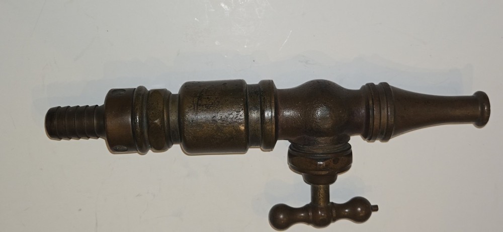 ANTIQUE BRASS FIRE NOZZEL