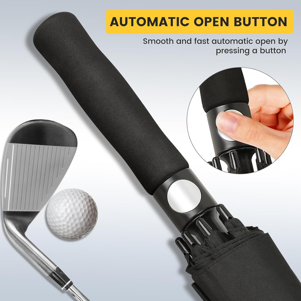 62/68 Inch Golf Umbrella Extra Large Oversized Umbrella Windproof Automatic Open