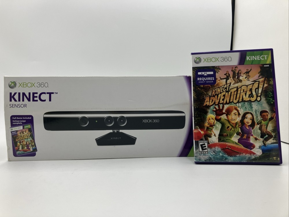 KINECT SENSOR with KINECT ADVENTURES GAME FOR MICROSOFT XBOX 360