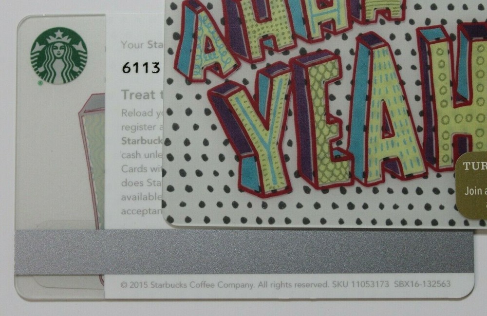 Starbucks Card US 2015 Ahhh Yeah! MS 6113