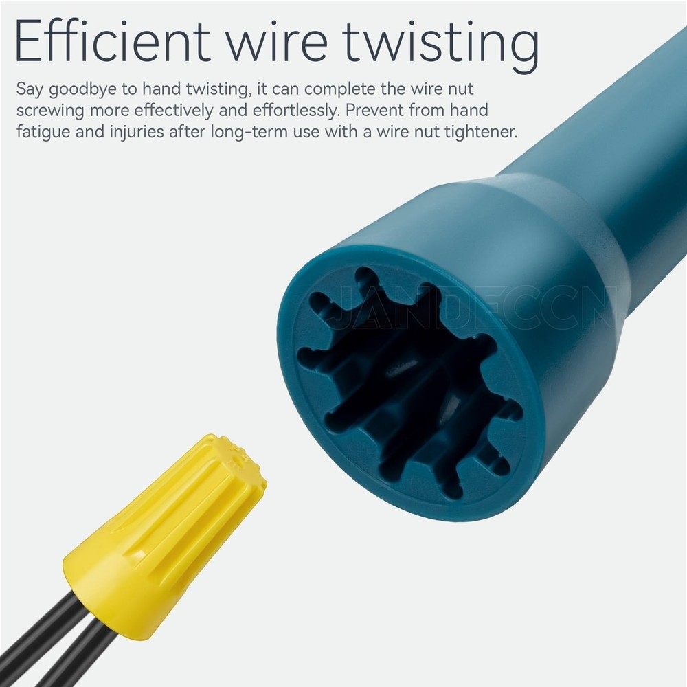 Wire Nut Twister, Cable Twisting Tool for Drill with 1/4" Chuck