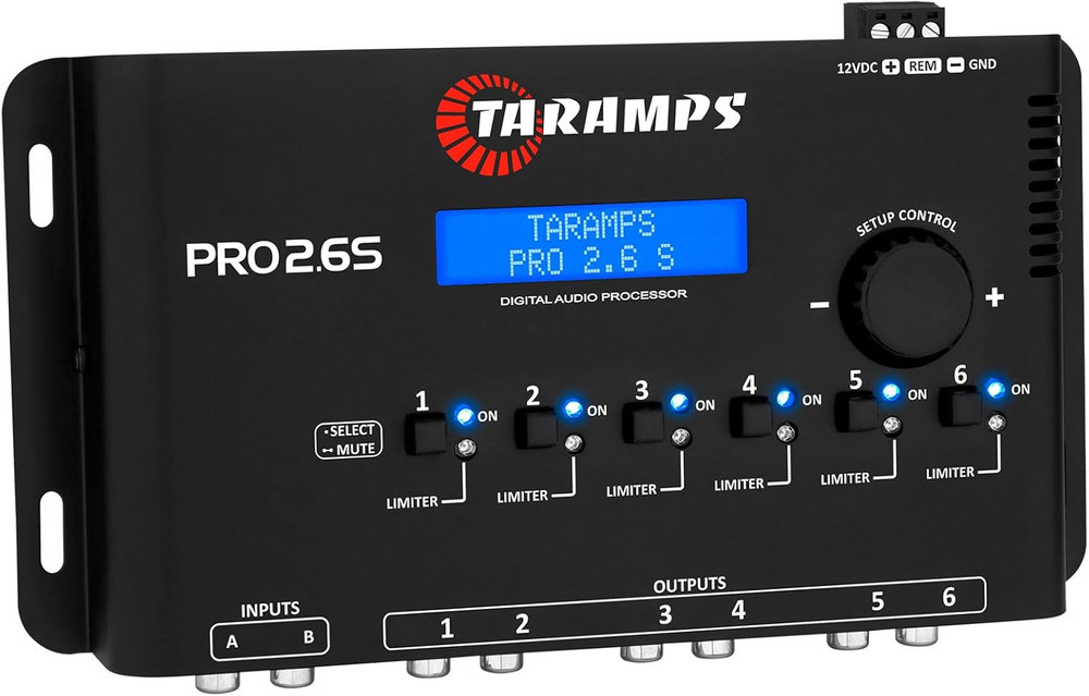 Pro 2.6S Digital Signal Processor Equalizer 3-Band Graphic Equalization 6 Channe