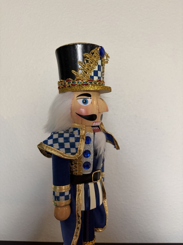 Mackenzie Childs Royal 15" Nutcracker NEW
