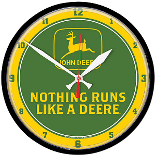 9 Inch John Deere Wall Clock Free Shipping