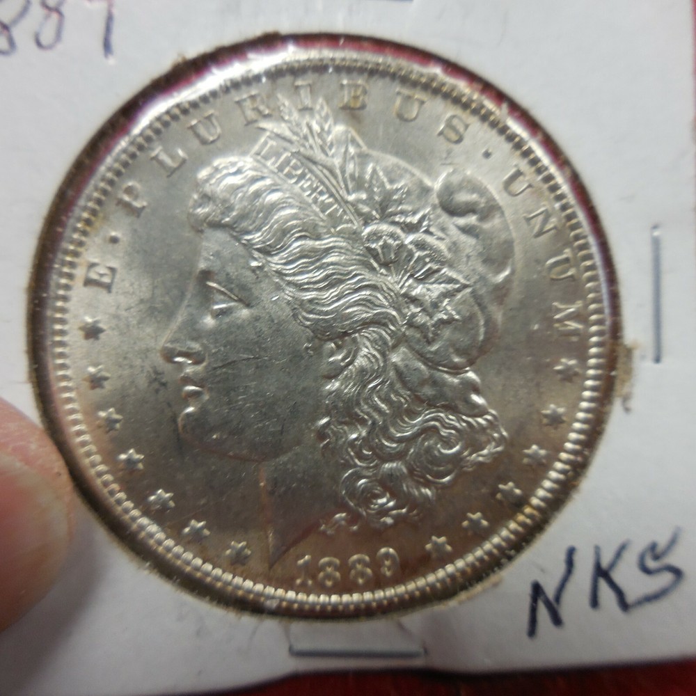 1889 P MORGAN SILVER DOLLAR $1 COIN
