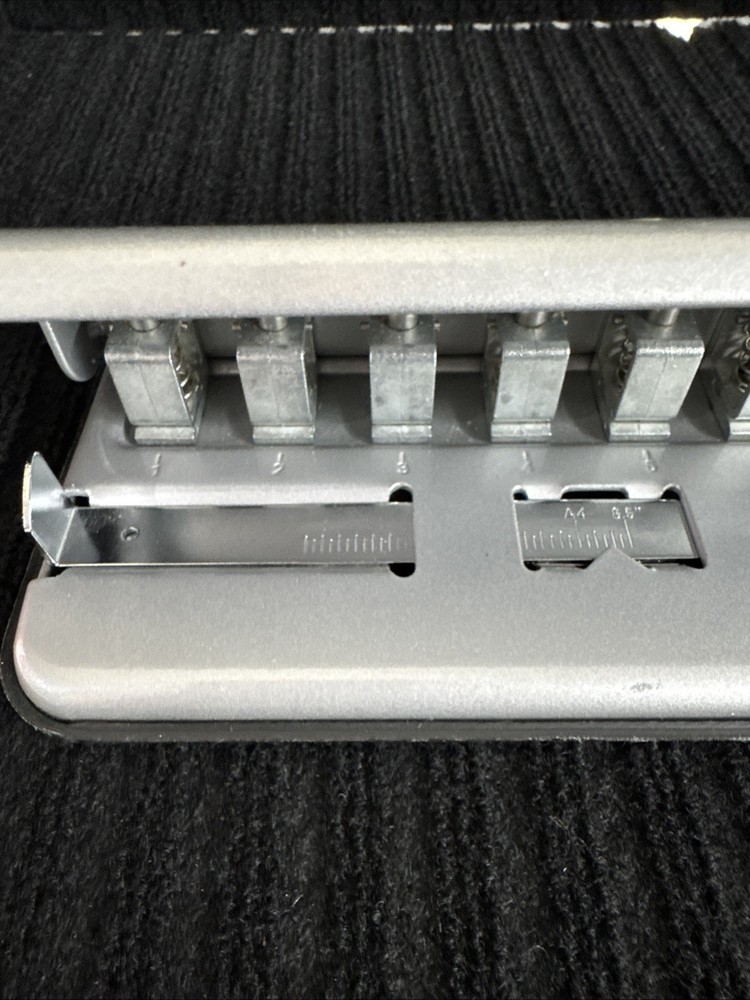 TUL Custom Note-Taking System Discbound 12-Hole Punch Silver Heavy Duty