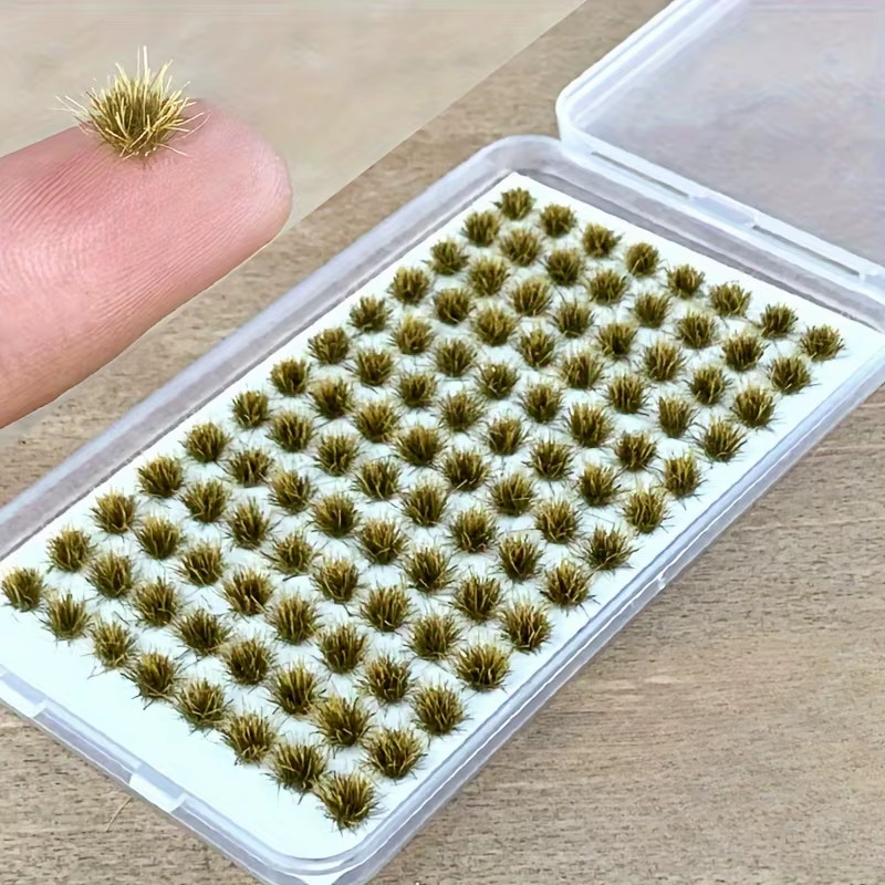 104Pcs/Pack Static Grass Tuft, Model Grass Tufts Terrain Model Kit Static Scener