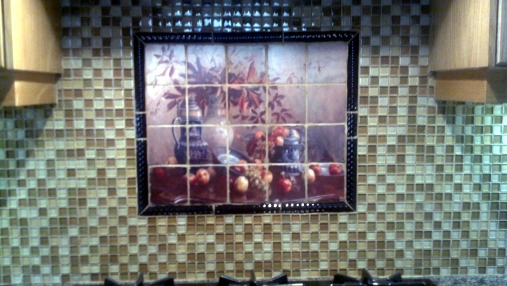 Art Severin Roesen Fruit Flowers Ceramic Mural Backsplash Bath Tile #1807