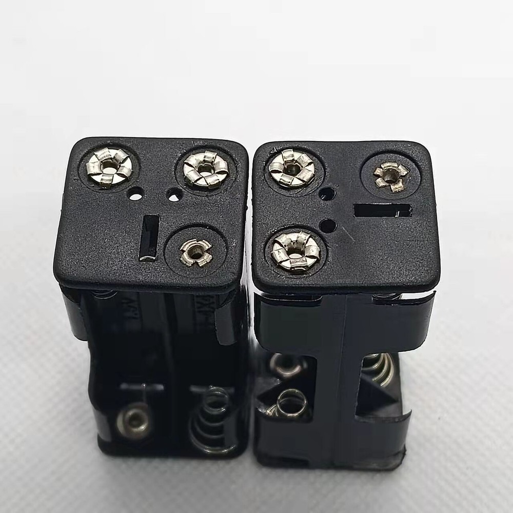 1pcs4 sections No.7 back pack 6V garbage can battery box with contac