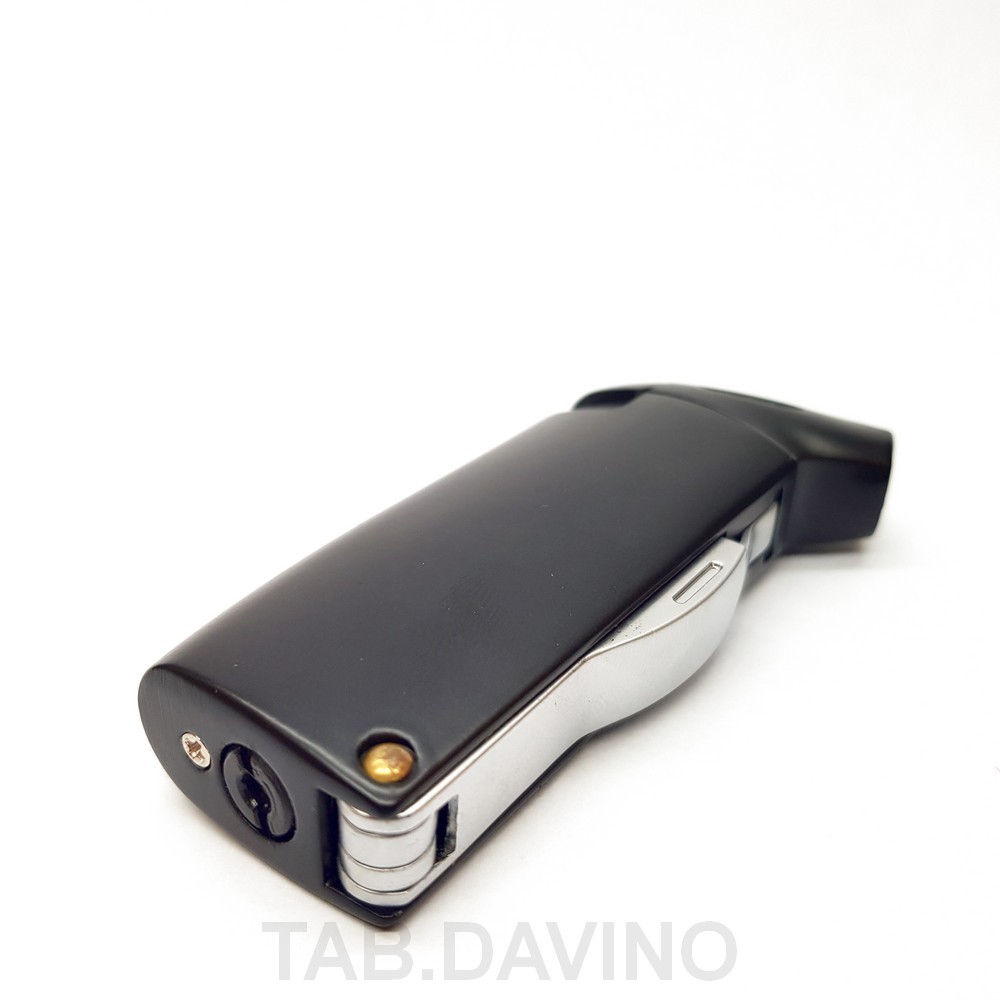 BREBBIA BLACK PIPE LIGHTER WITH CURAPIPE BOWL FLAME