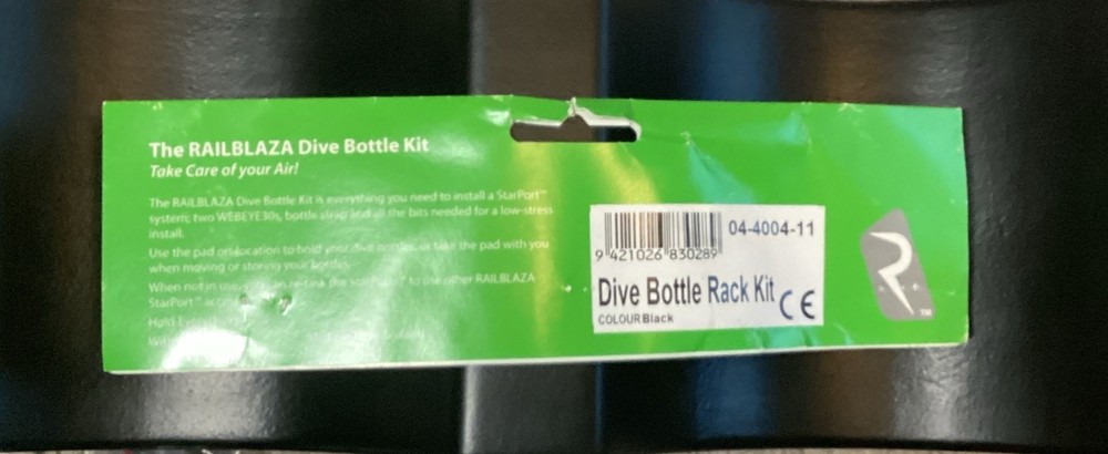 RailBlaza Dive Bottle Holder Kit New Open Kit