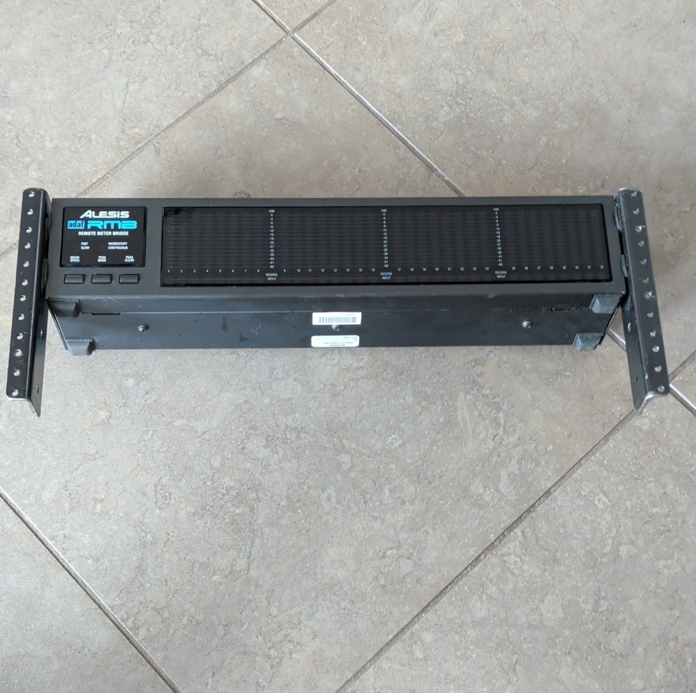 Alesis RM12 Remote Meter Bridge Rack Mountable Signal Processor 2U Black