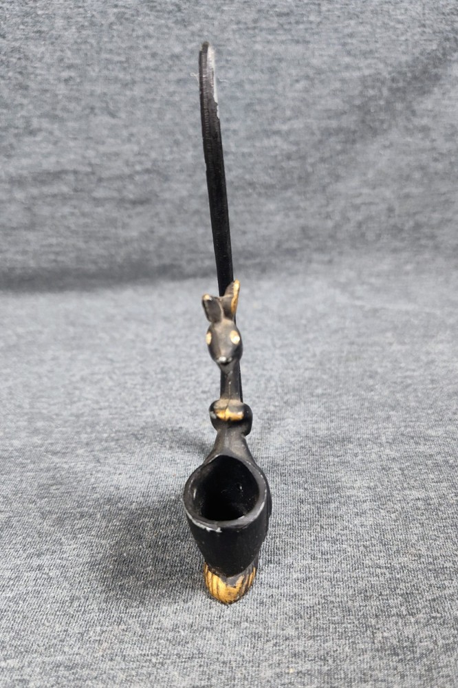 Vintage Brass Kangaroo Matchstick/Toothpick Holder