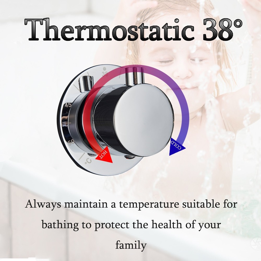 Rain&Waterfall LED Light Shower Panel Tower System Massage Jet Brushed Nickel