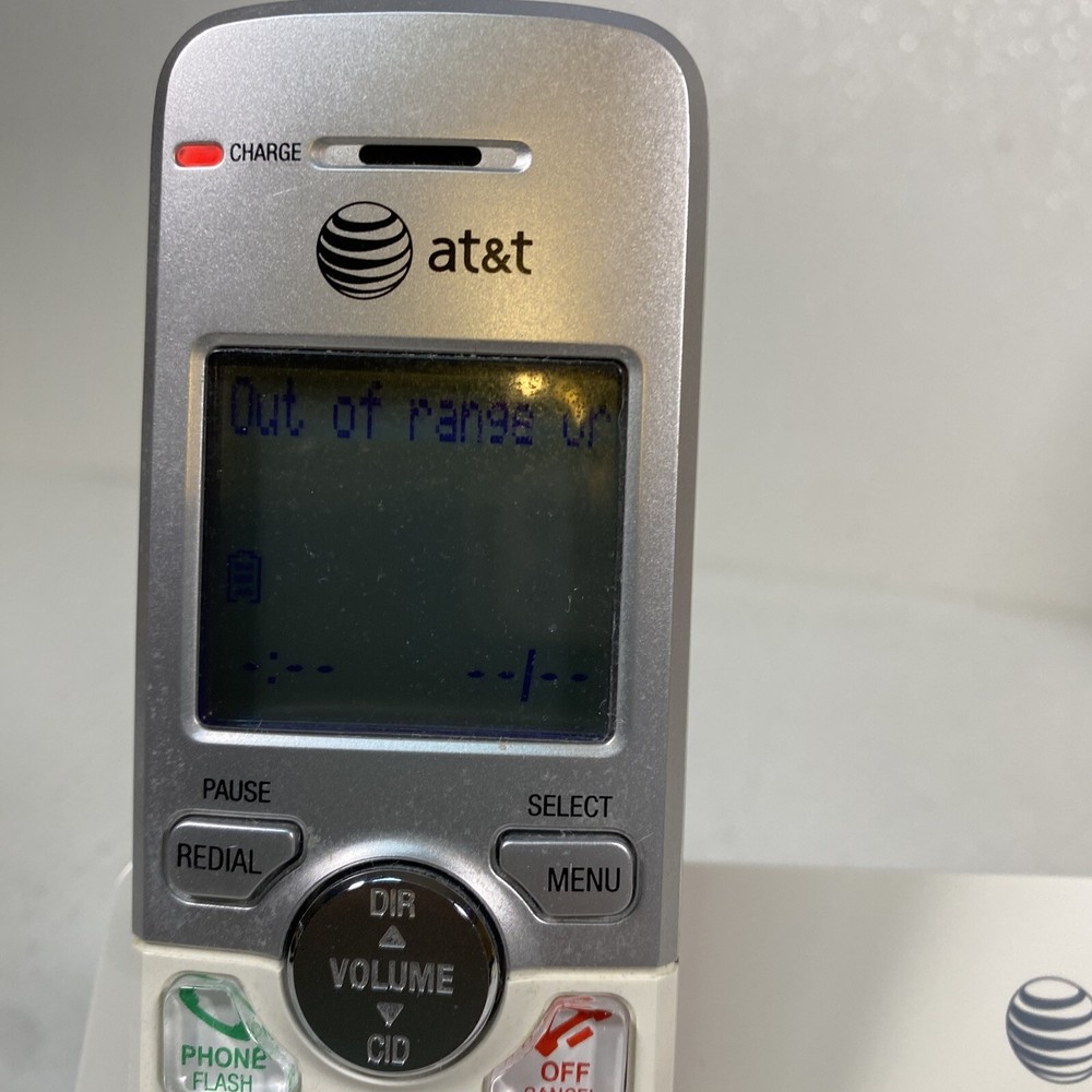 ATT Cordless Phone LCD Display & Digital Answer System EL52103 Tested