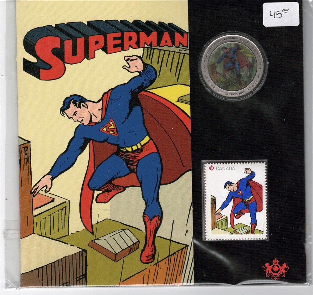 2013 Canada Superman Coin & Stamp Set - Royal canada Mint -