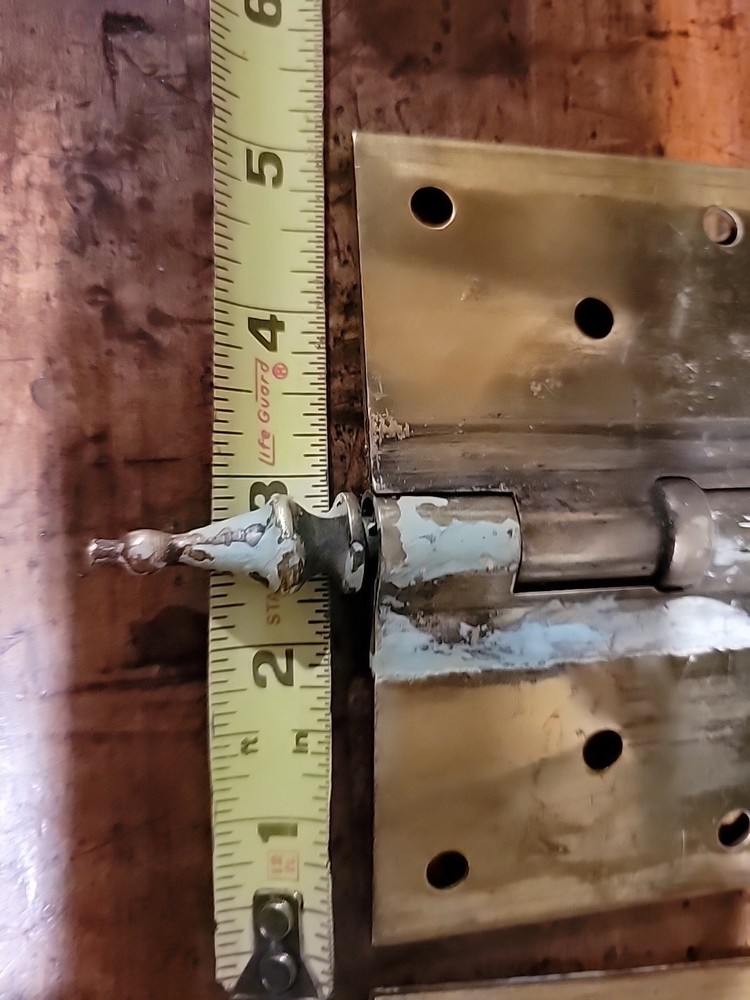 Set 3 Antique Brass Hinges