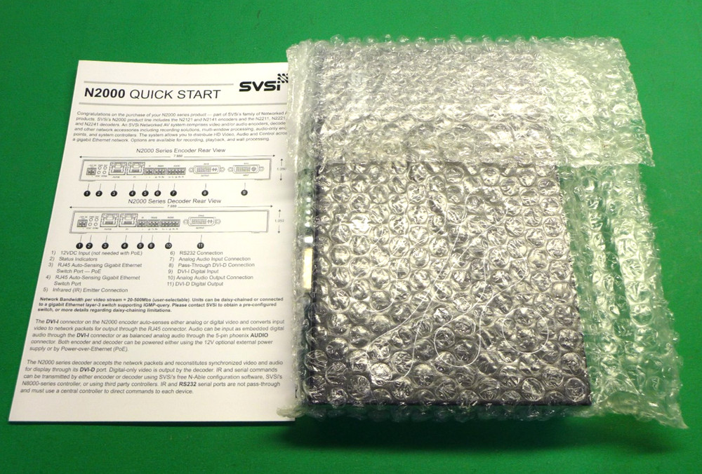 NEW SVSI Networked AV Decoder (No Adapter) N2221
