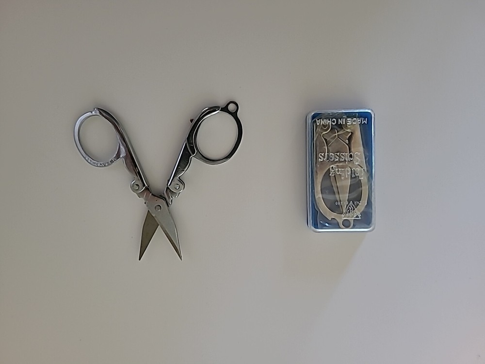 Folding Scissors Stainless Steel Mini Handy Pocket Travel Multi Use