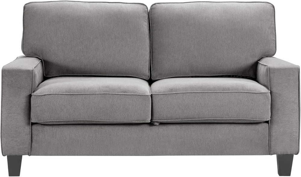 Palisades Gray Storage Loveseat - Stylish & Functional Seating Solution
