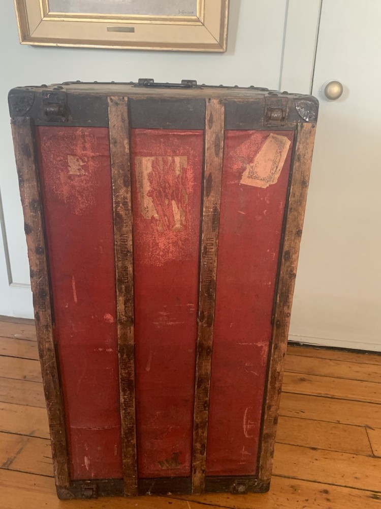 Louis Vuitton Monogram canvas steamer trunk