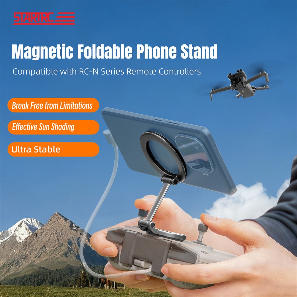 For DJI RC-N3/2/1 Controller Magnetic Phone Adapter Foldable Portable Mount