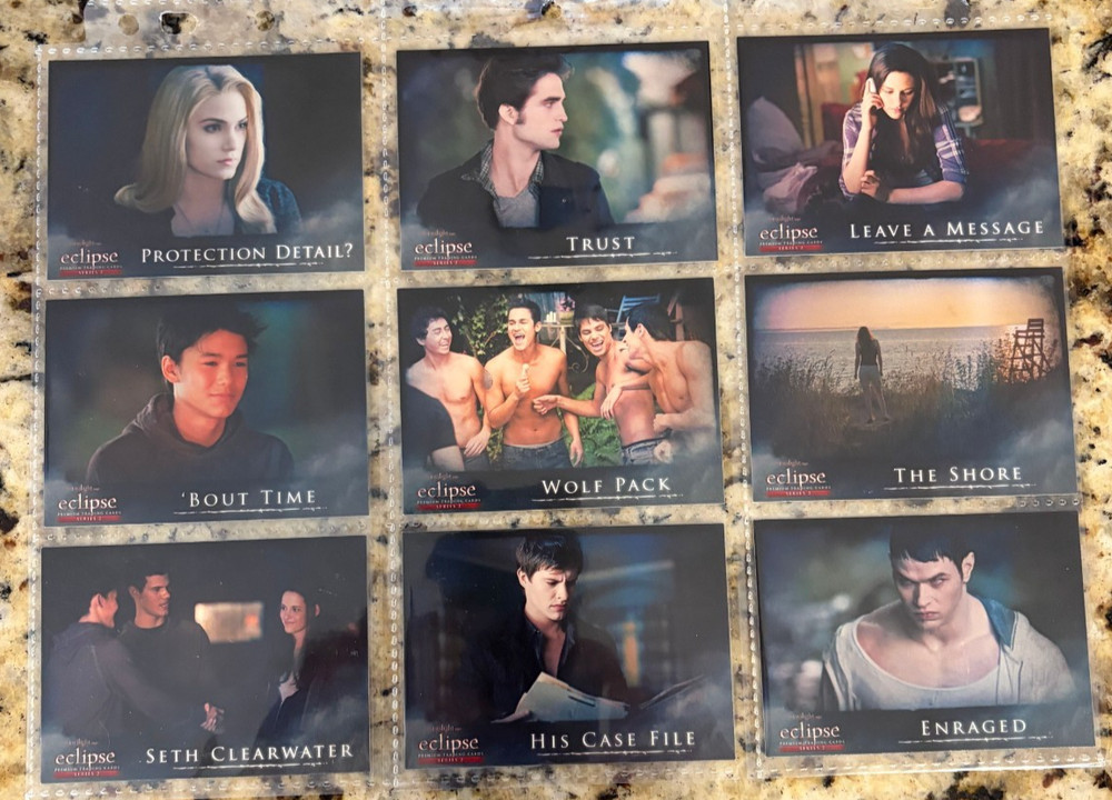 The Twilight Saga: Eclipse Series 2 Complete Set (81-160) 2010 NECA 80 Card Set