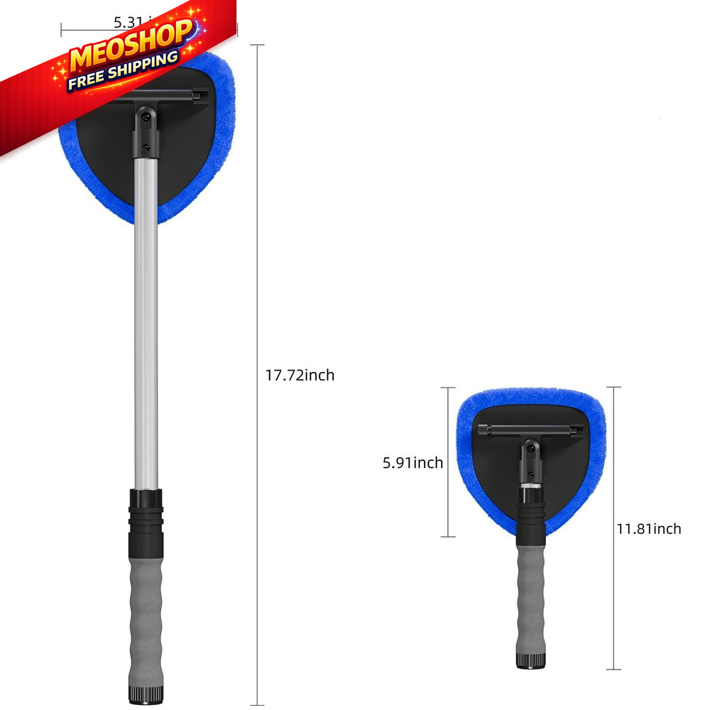 desin Windshield Cleaning Tool, Car Window Cleaner Blue