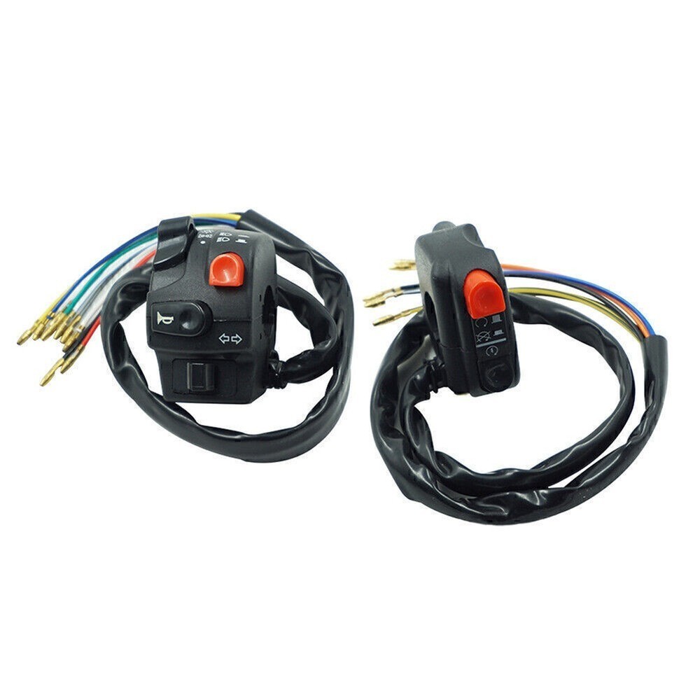7/8" 22MM Motorcycle Horn Button Electric Start Handlebar Controller Switch