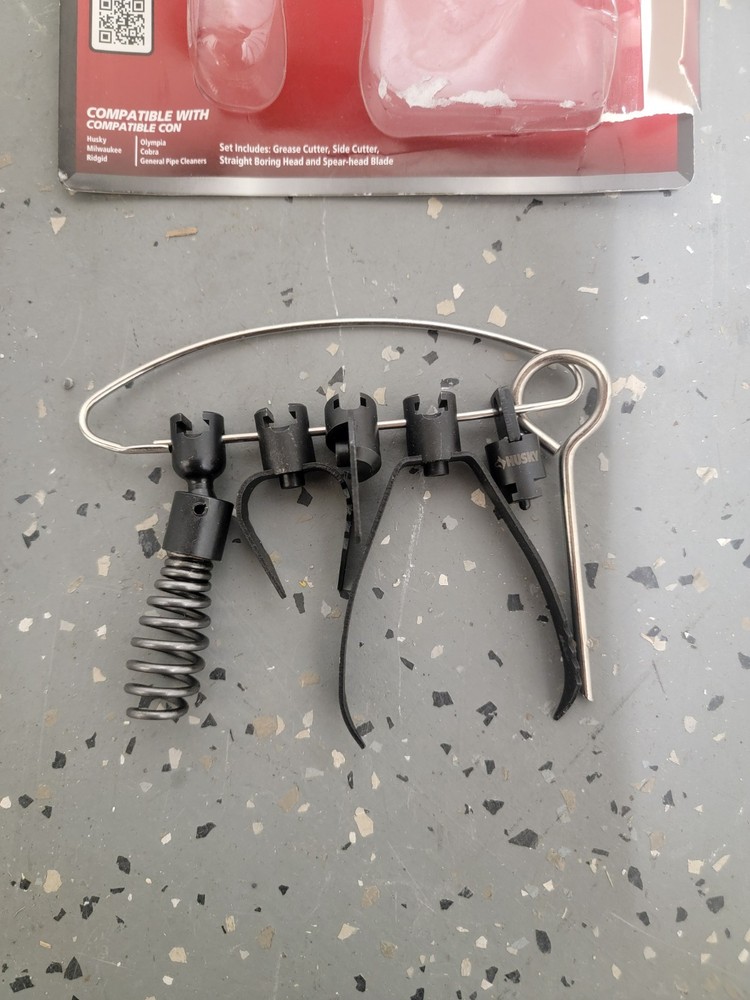 Husky 4-Piece Cutter Tips for Drain Auger 1012 570 450
