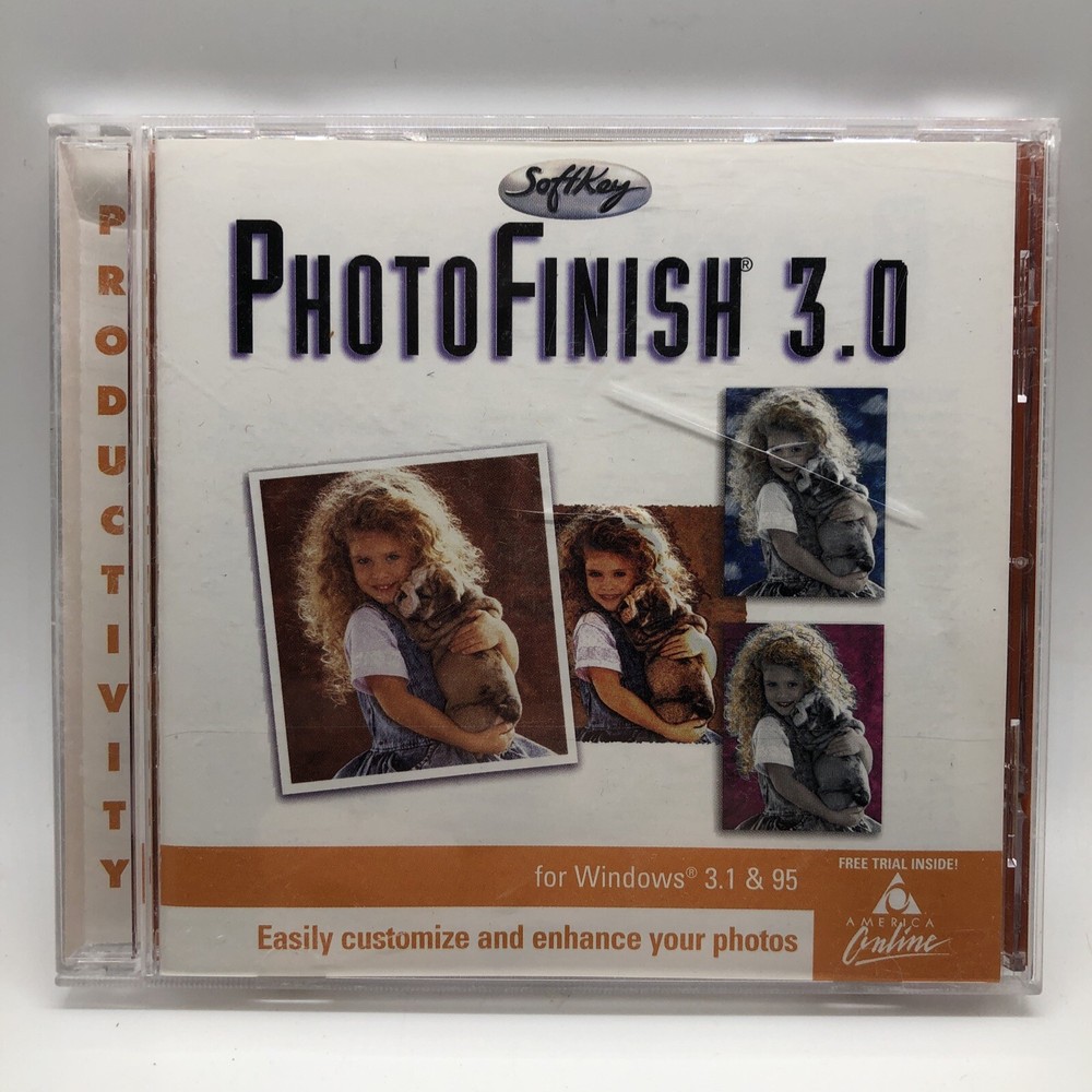 The Learning Company PhotoFinish 3.0 Computer PC Disc Program 1998