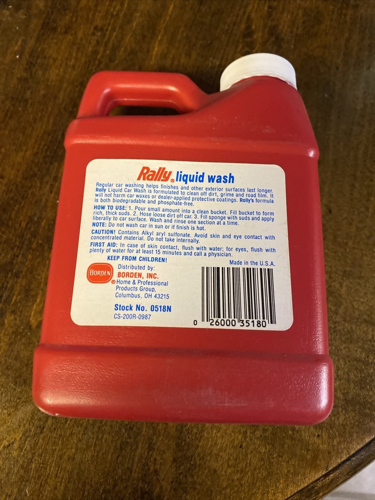 Rally liquid car wash 16 oz