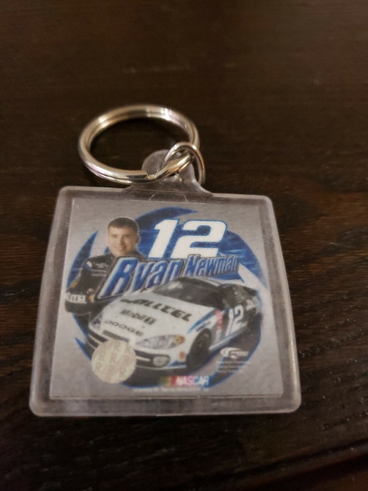 Ryan Newman #12 key chain plastic Nascar