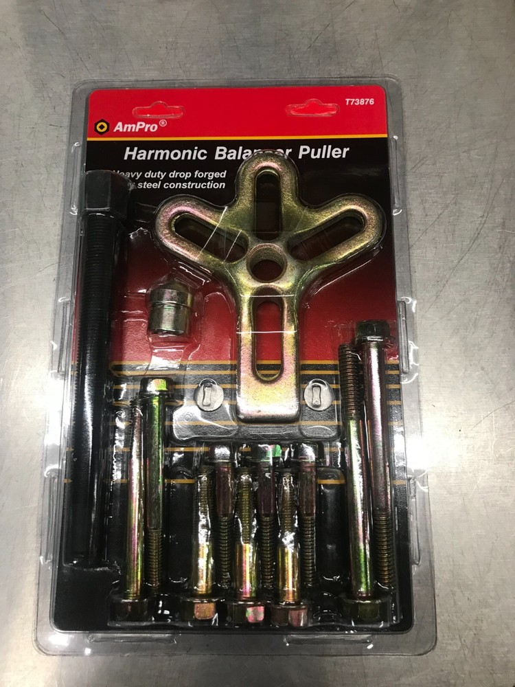 AMPRO T73876 Harmonic Balancer Puller, 13-Piece - New Sealed