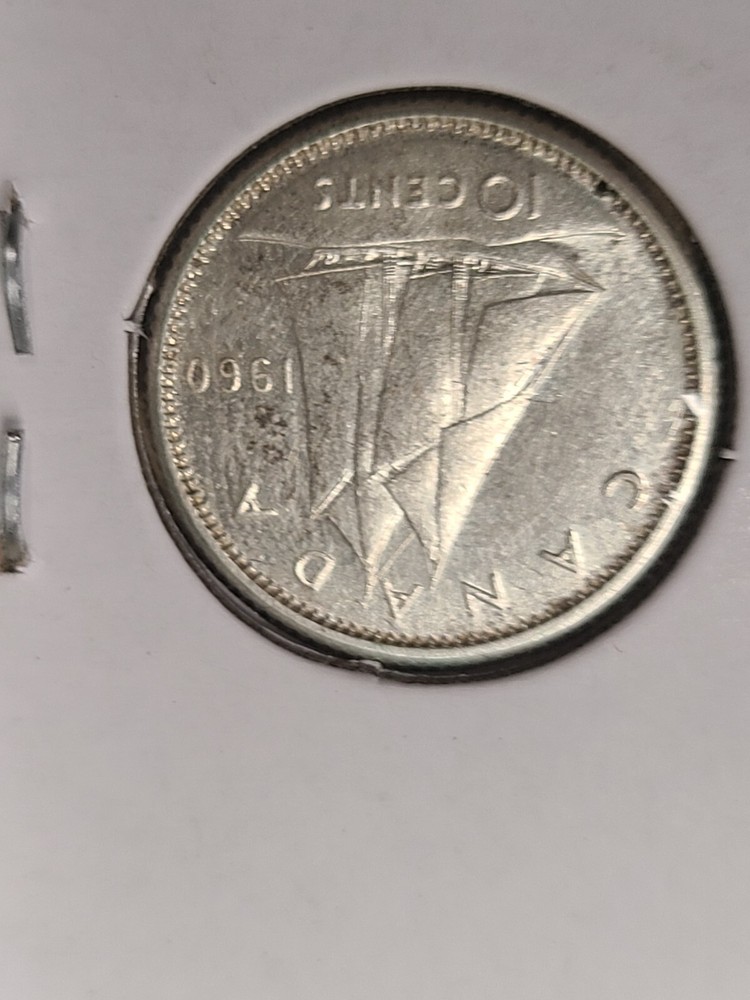 Lot of 2 Canada Dimes 1960