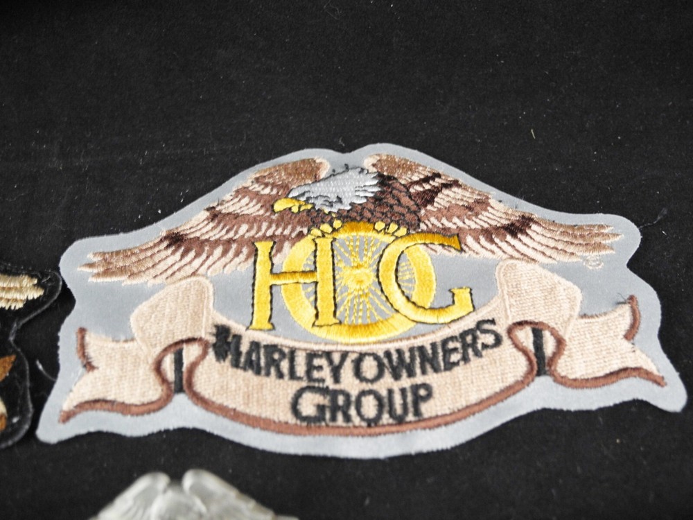 Harley Davidson Harley Owners Group HOG patch and pin eagle motorcycle